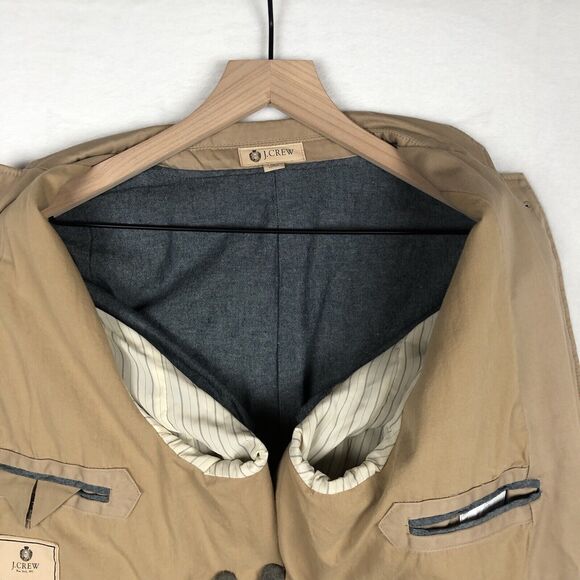 J. CREW‎ Ludlow Jacket Sz L Khaki Tan Preppy Blazer Sport Coat Unstructured EUC - Picture 14 of 15